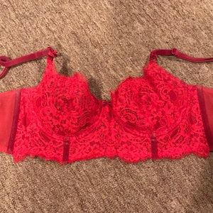 5/$25 VS Red Lace Bra
